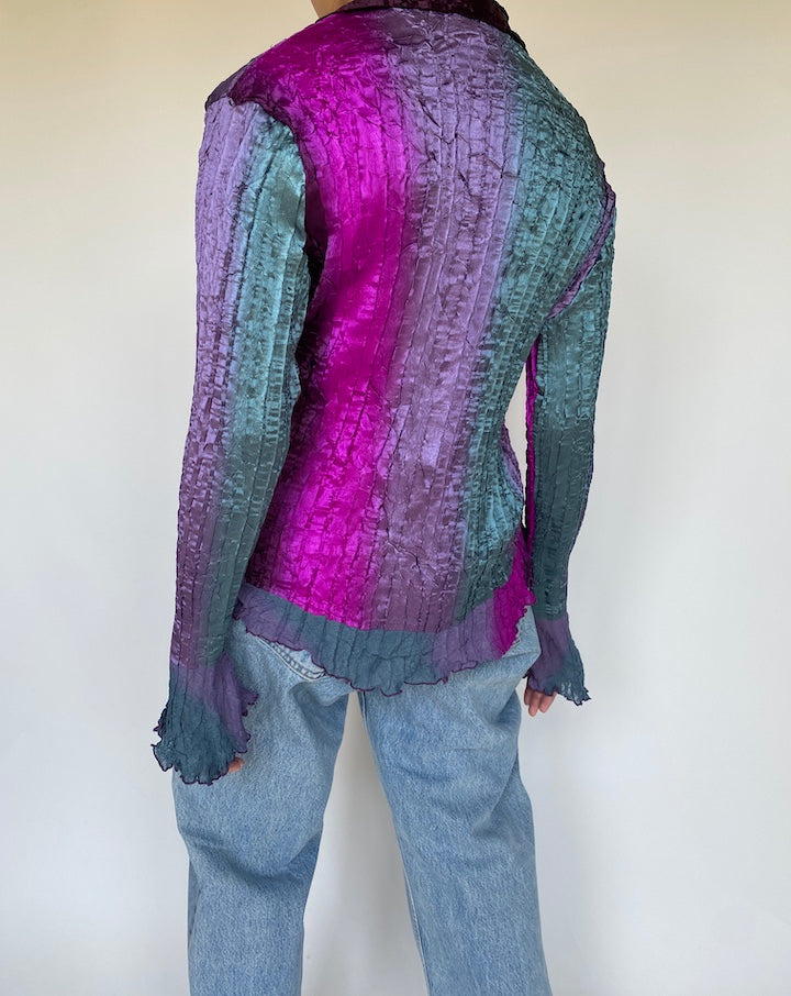 VINTAGE MULTI-COLORED BLOUSE 3399