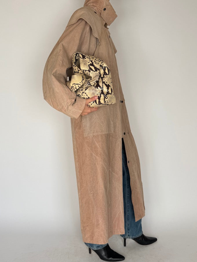 Vintage Oversized Trench Coat Sand 6626