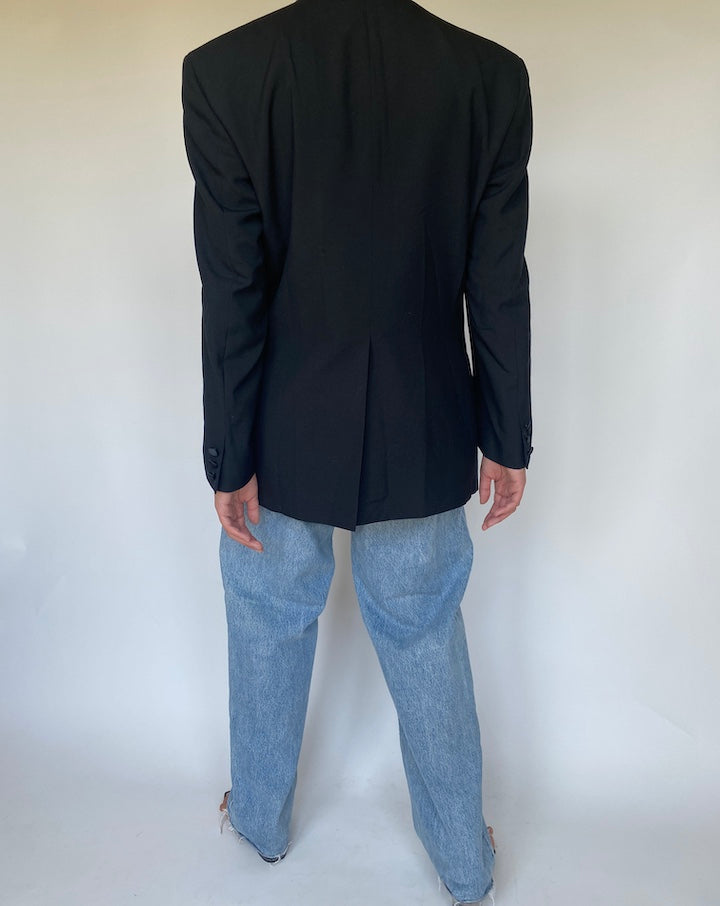 VINTAGE BLACK BLAZER 3407