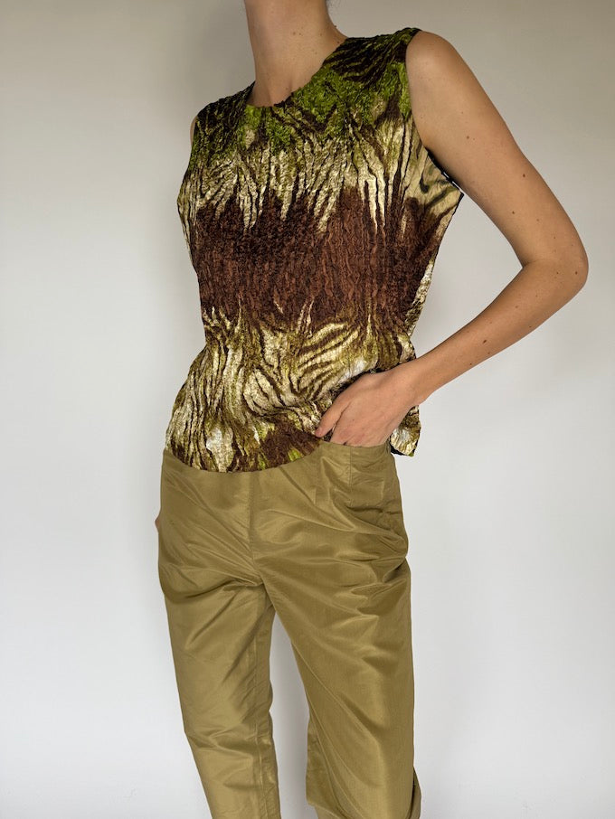 Vintage Wrinkle Effect Top 4218