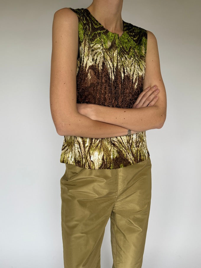 Vintage Wrinkle Effect Top 4218