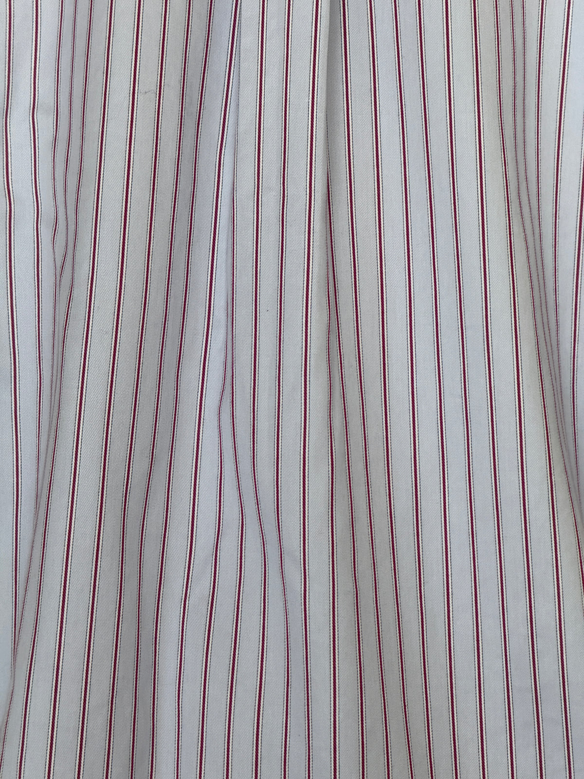 Vintage Oversized Striped Cotton Button-Up Shirt Light Blue 7925