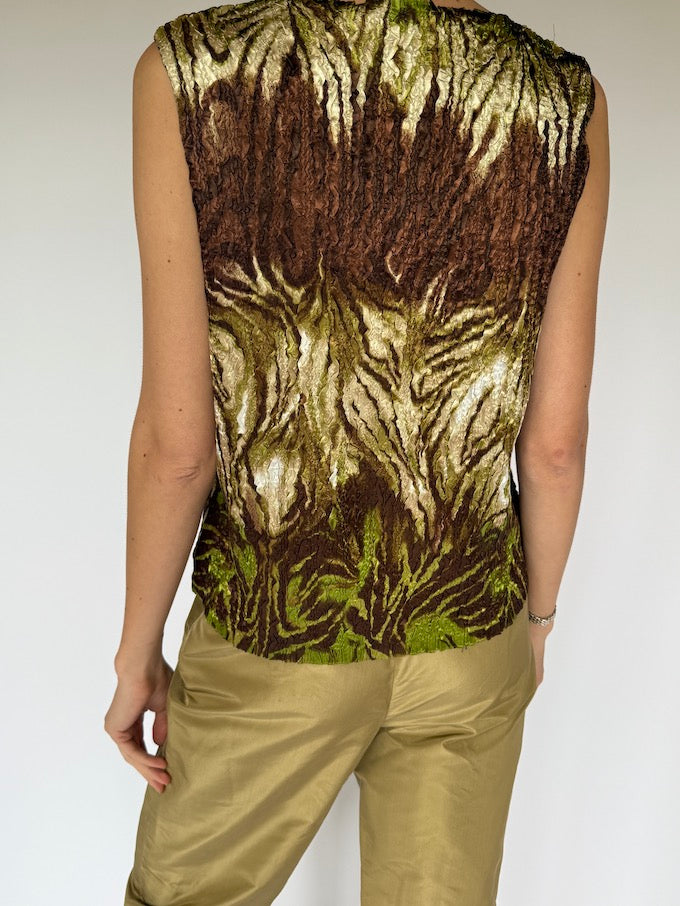 Vintage Wrinkle Effect Top 4218