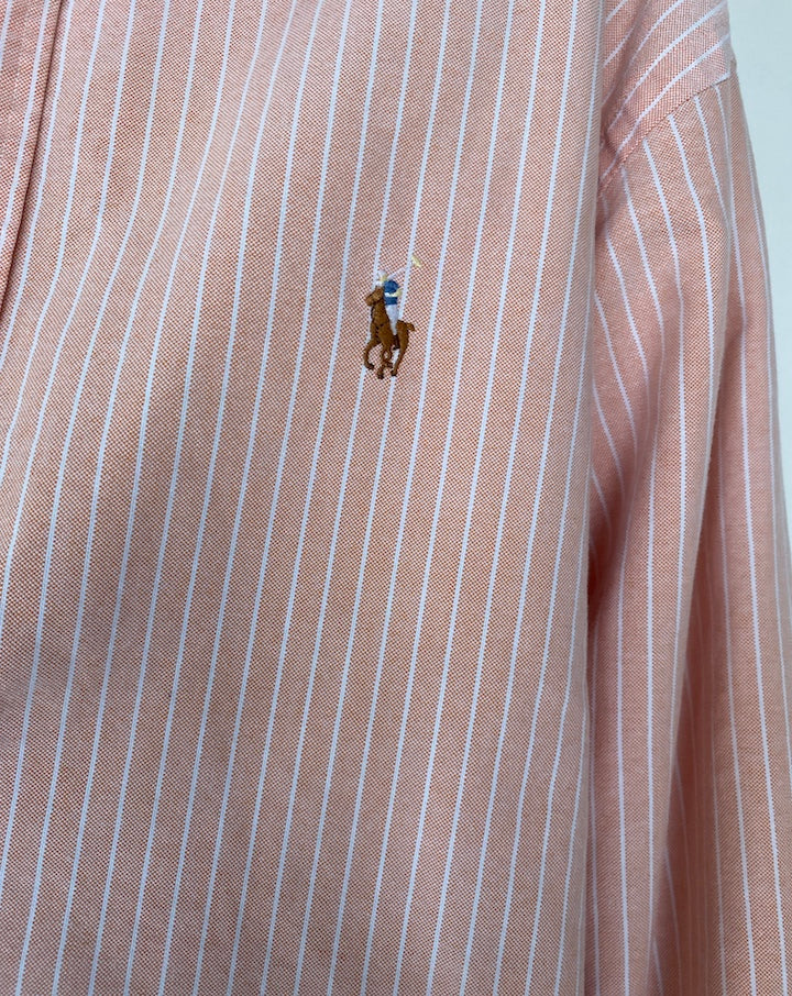 VINTAGE STRIPED RALPH LAUREN BUTTON DOWN LONG SLEEVE SHIRT 2895