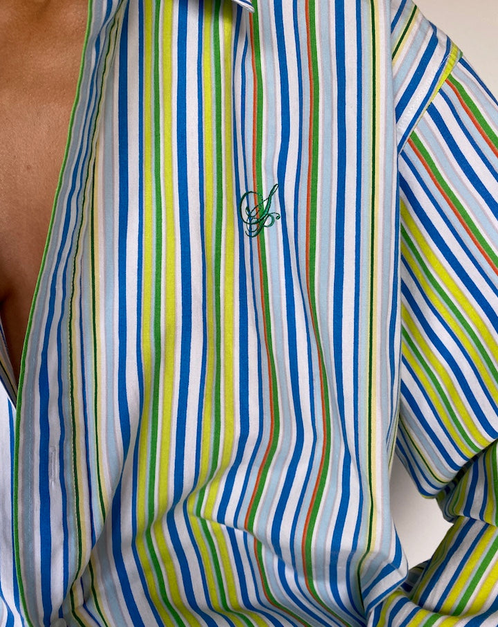 VINTAGE OVERSIZED STRIPED SHIRT 2898