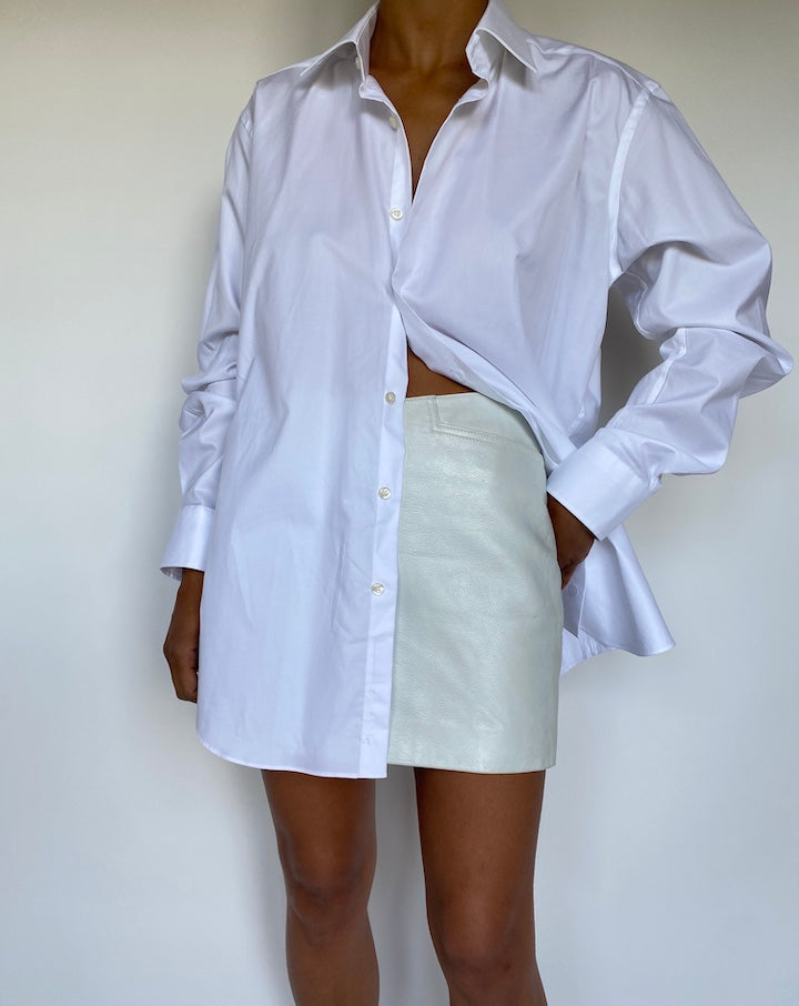 VINTAGE WHITE BUTTON DOWN LONG SLEEVE SHIRT 2910