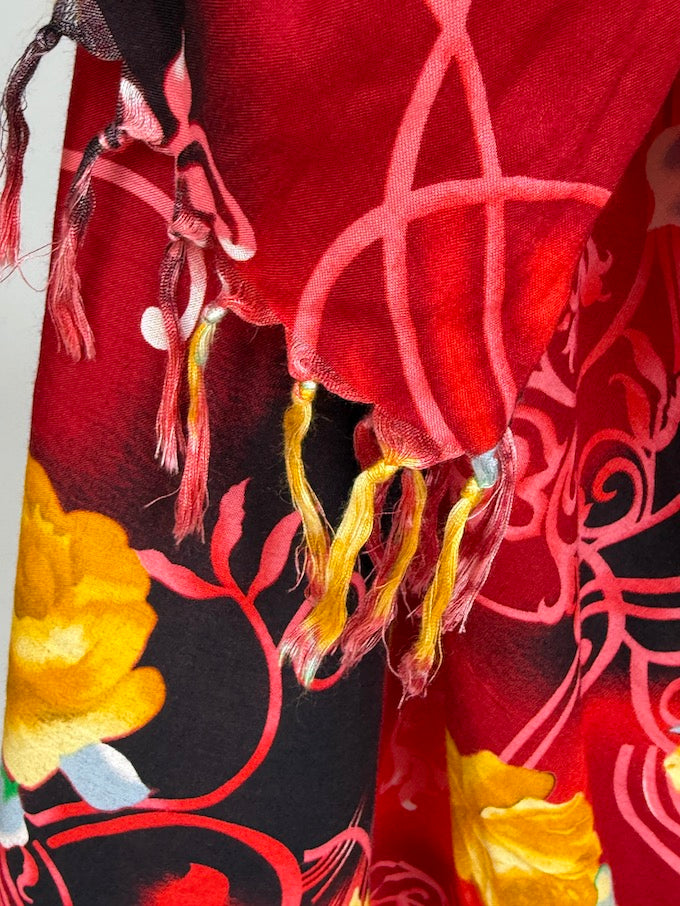 Vintage tropical beach sarong 6287