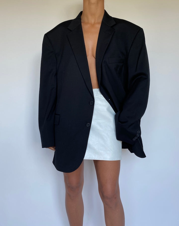 VINTAGE BLACK SINGLE BREASTED BLAZER 2915
