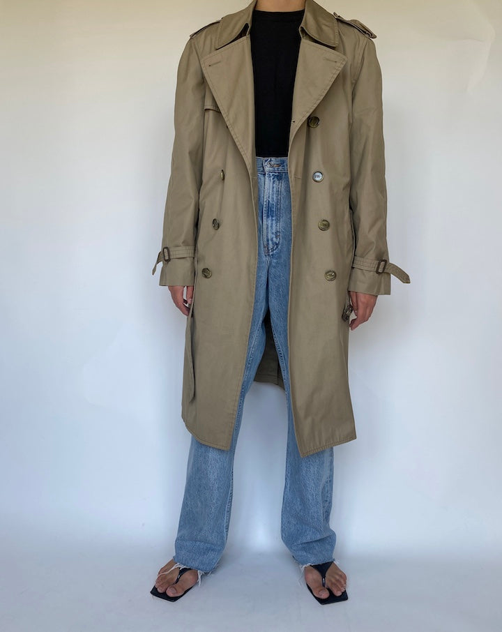 VINTAGE BEIGE TRENCH COAT 3437