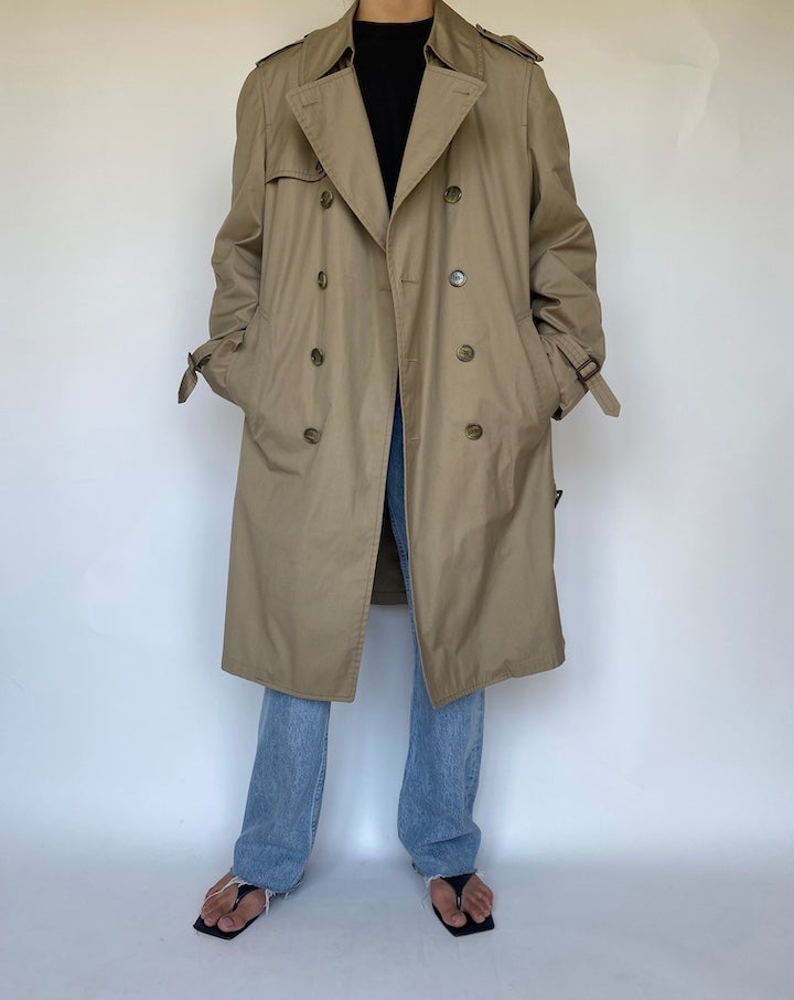 VINTAGE BEIGE TRENCH COAT 3437