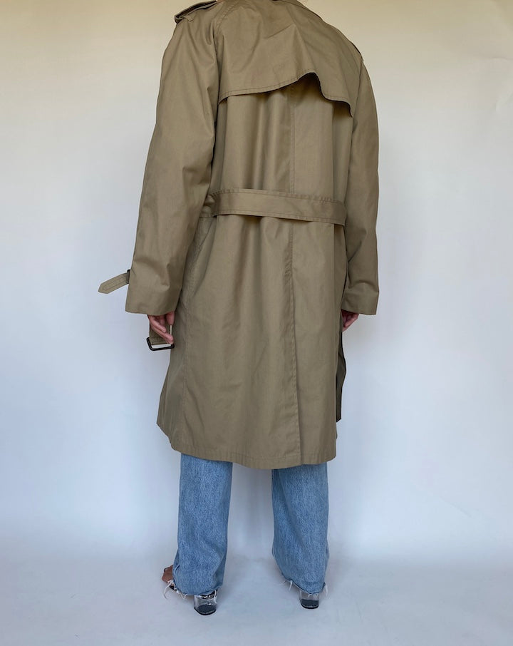 VINTAGE BEIGE TRENCH COAT 3437