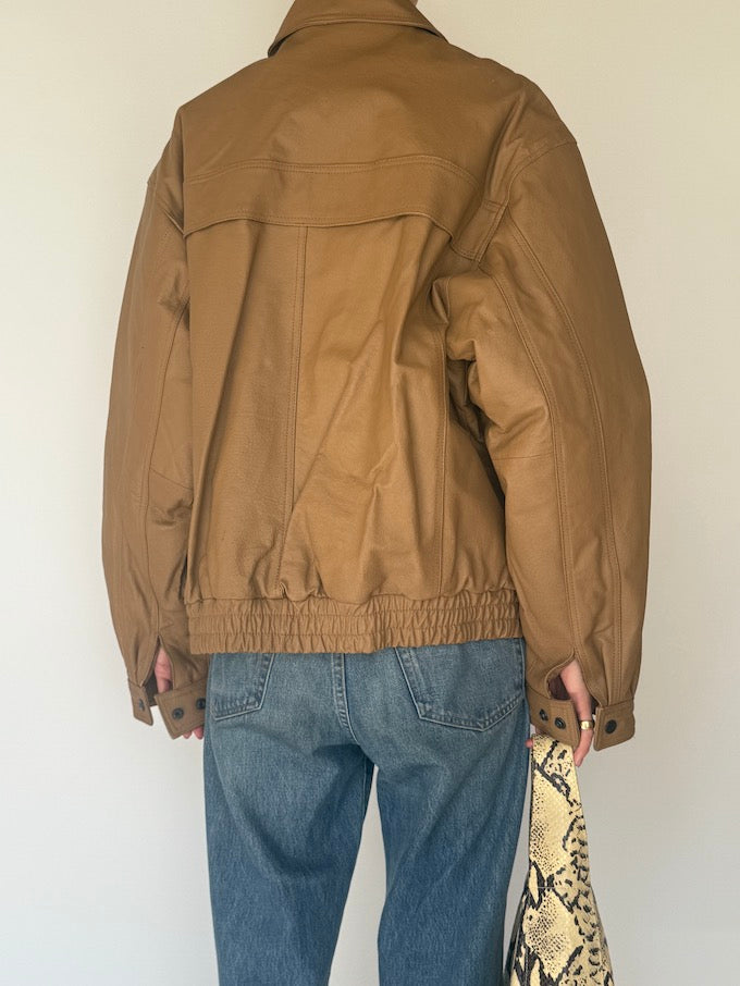 Vintage Leather Jacket Brown 6345