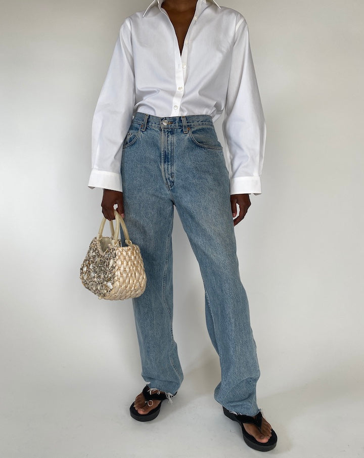 VINTAGE DETAILED BASKET BAG 4361