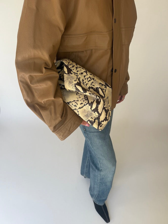Vintage Leather Jacket Brown 6345
