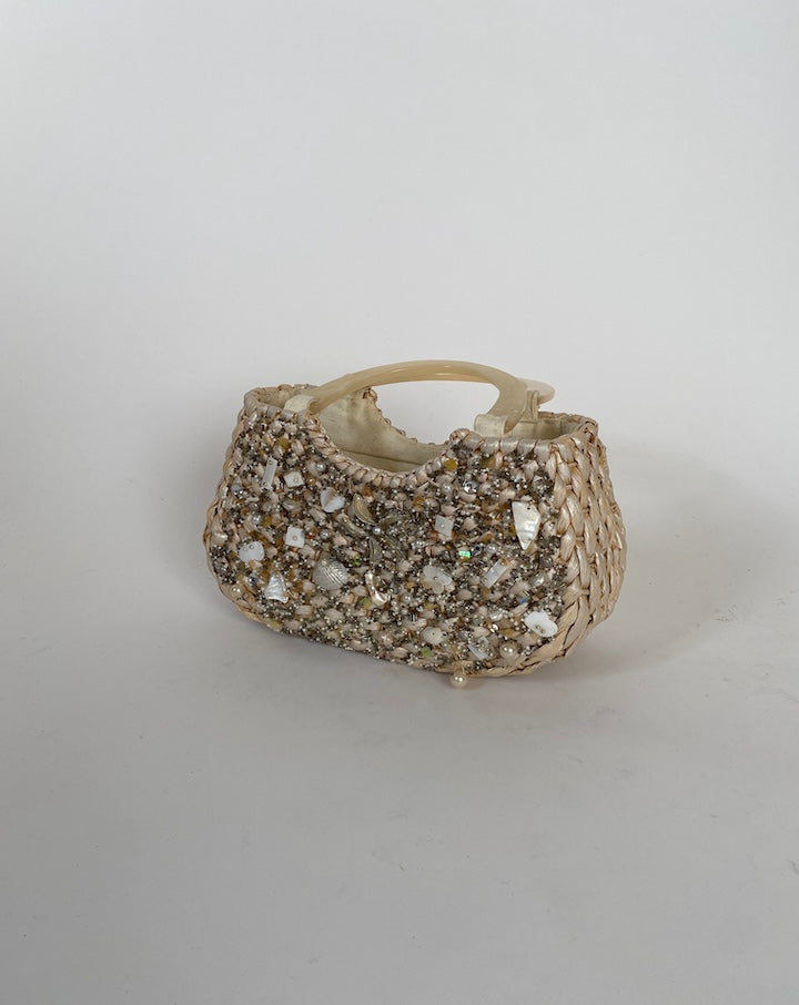 VINTAGE DETAILED BASKET BAG 4361