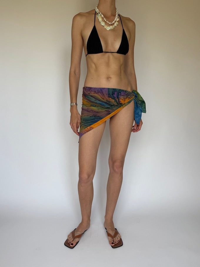 Vintage Mini Tie-Dye Top/Sarong/Scarf 6293