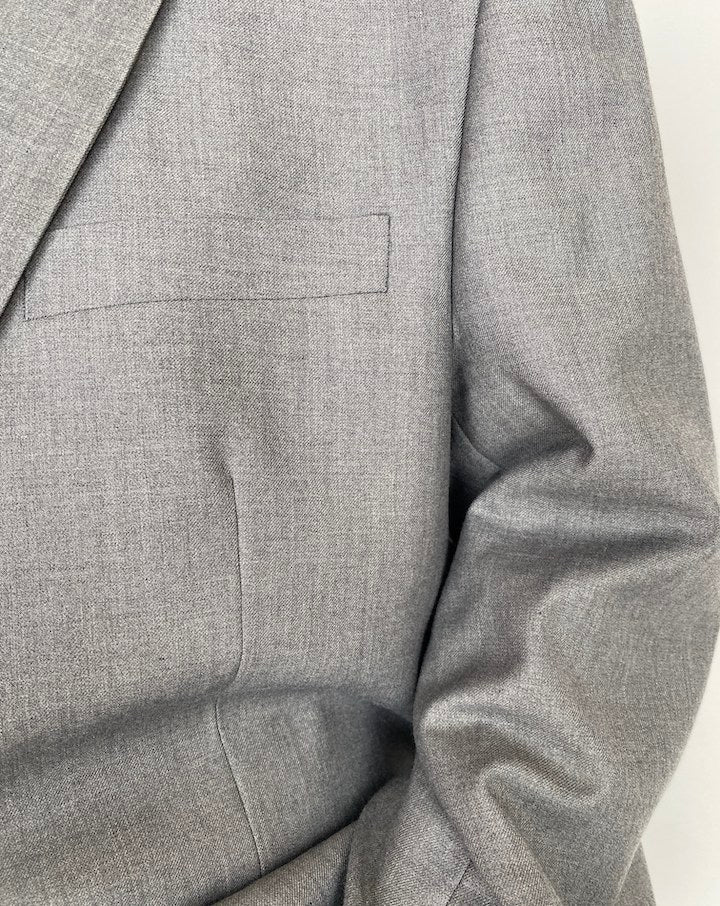 VINTAGE OVERSIZED GREY BLAZER 2919