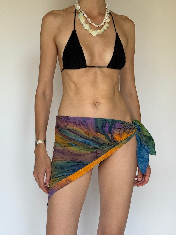 Vintage Mini Tie-Dye Top/Sarong/Scarf 6293