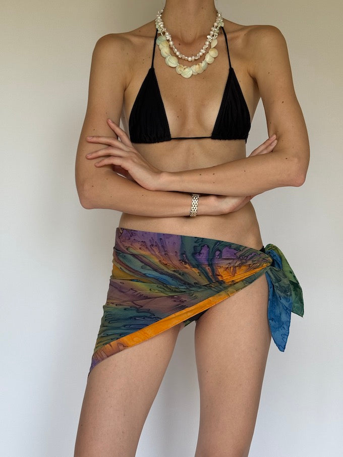 Vintage Mini Tie-Dye Top/Sarong/Scarf 6293