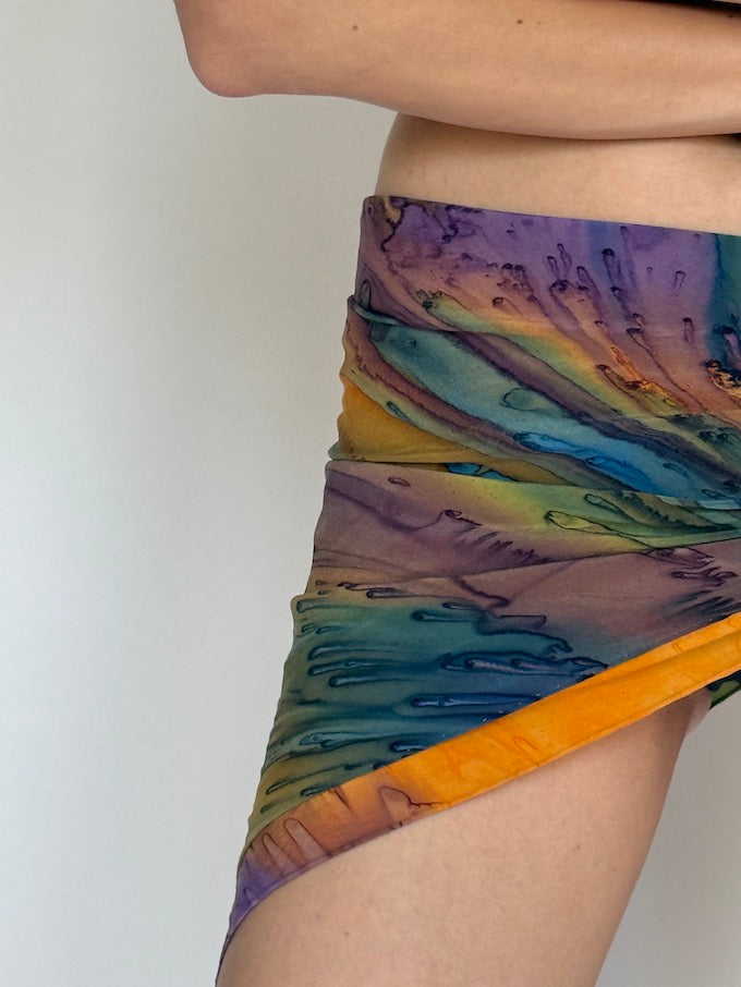 Vintage Mini Tie-Dye Top/Sarong/Scarf 6293