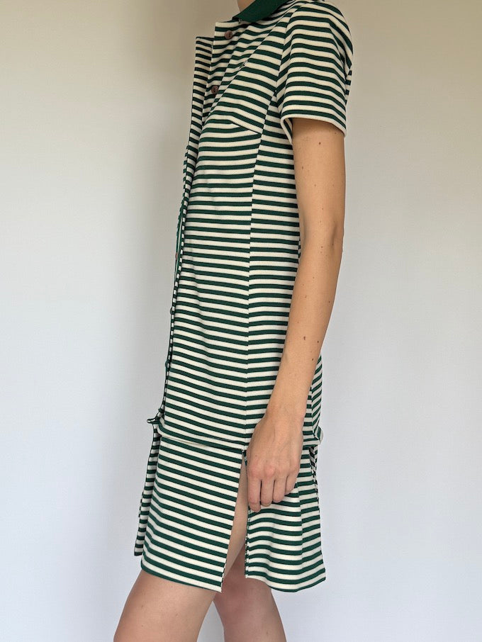 Vintage classic striped Lacoste polo dress 6295