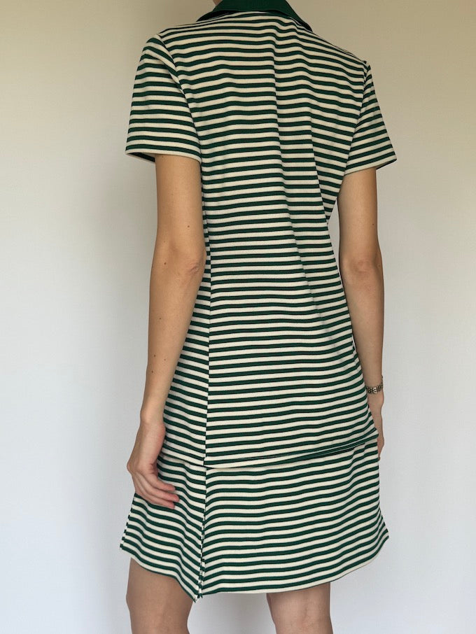 Vintage classic striped Lacoste polo dress 6295