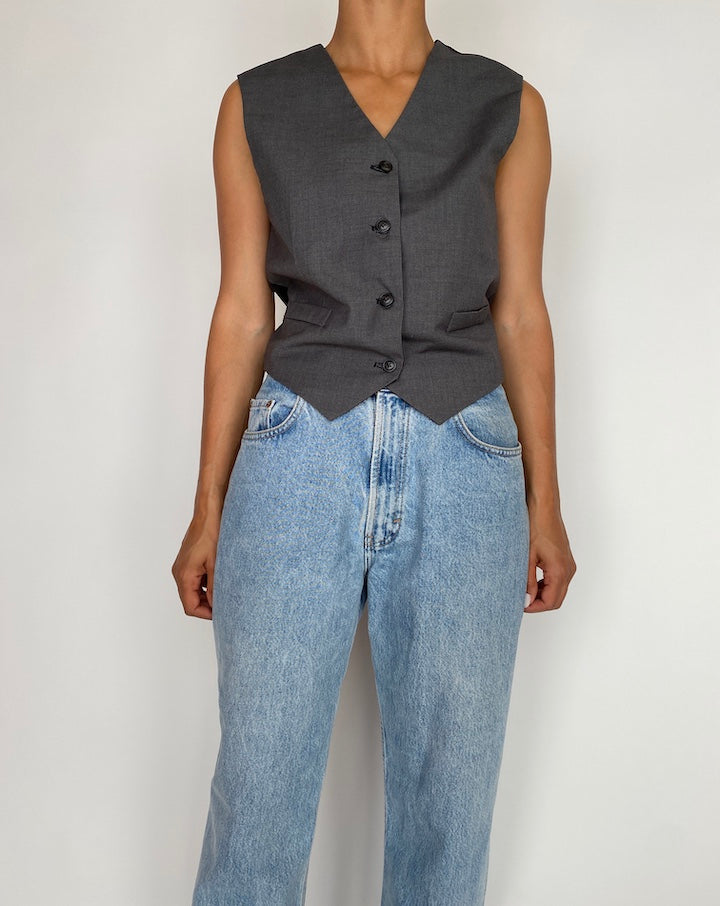 VINTAGE GRAY VEST 2925