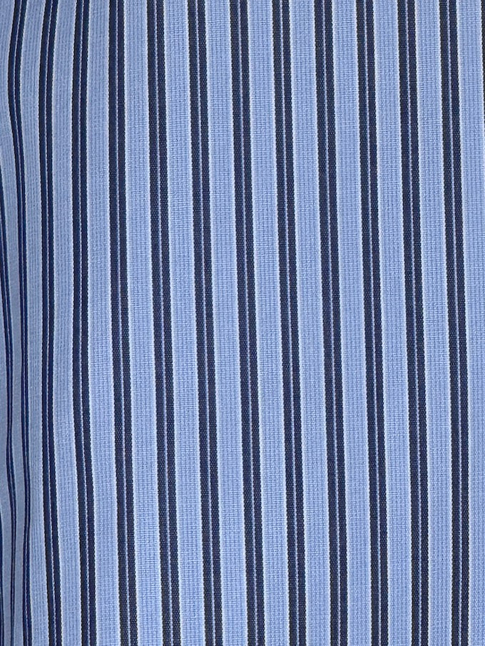 VINTAGE OVERSIZED STRIPED SHIRT BLUE 6297