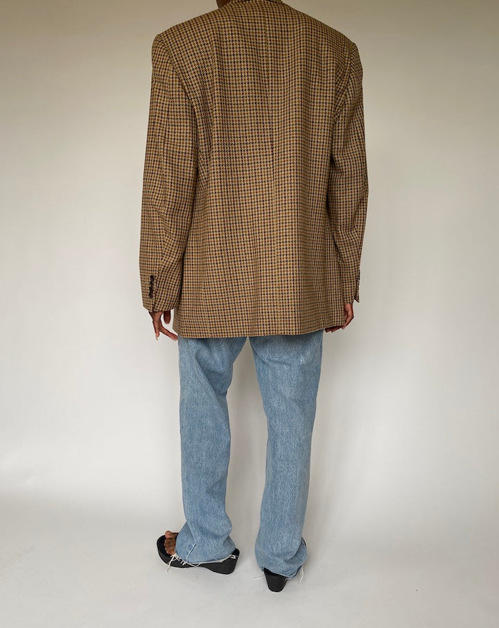 VINTAGE HOUNDSTOOTH BLAZER 3858