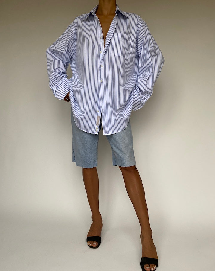 VINTAGE STRIPED COTTON SHIRT 1015