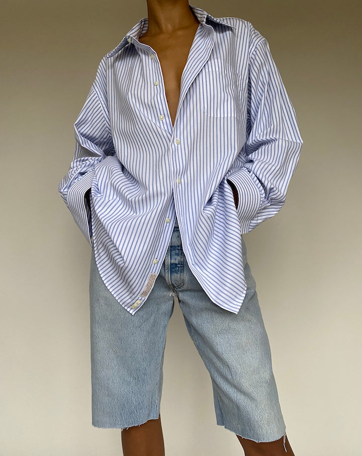 VINTAGE STRIPED COTTON SHIRT 1015