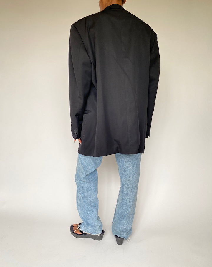 VINTAGE OVERSIZED BLACK BLAZER 3860