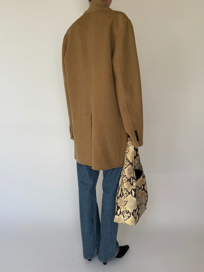 Vintage Classic Camel Shade Wool Blended Coat 5857