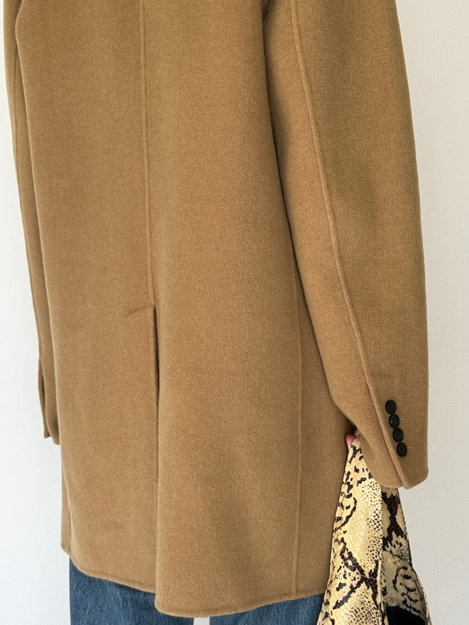 Vintage Classic Camel Shade Wool Blended Coat 5857