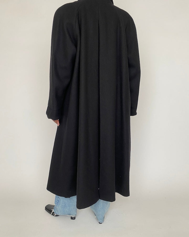 VINTAGE LONG WOOL BLENDED COAT 4376