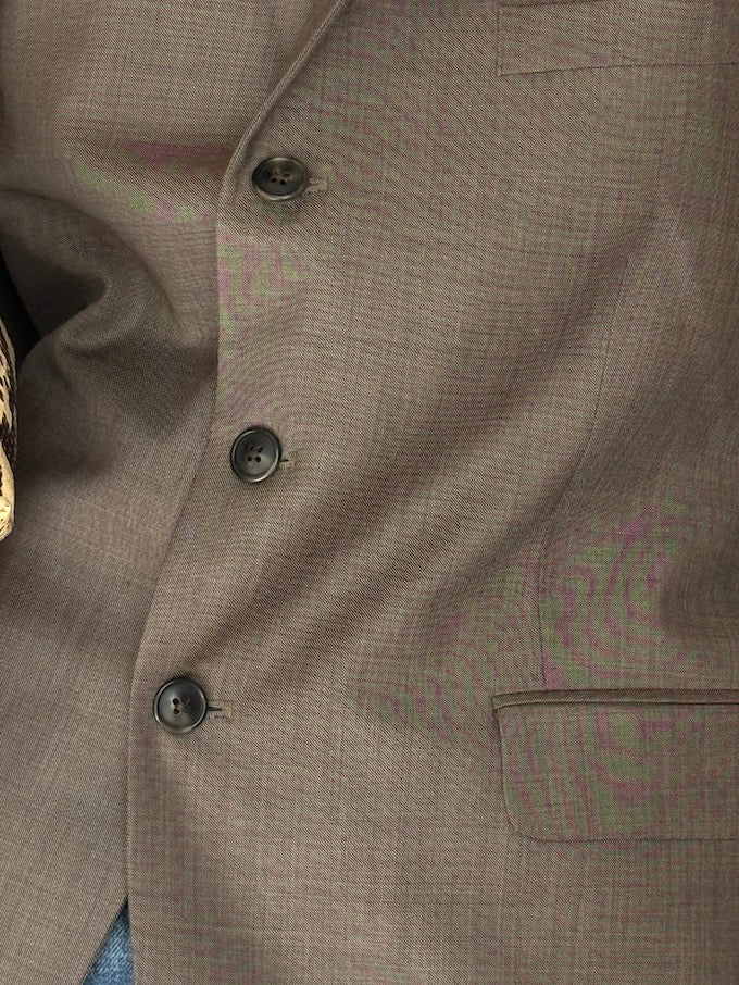 Vintage Oversized Wool Blazer In Cedar 5774