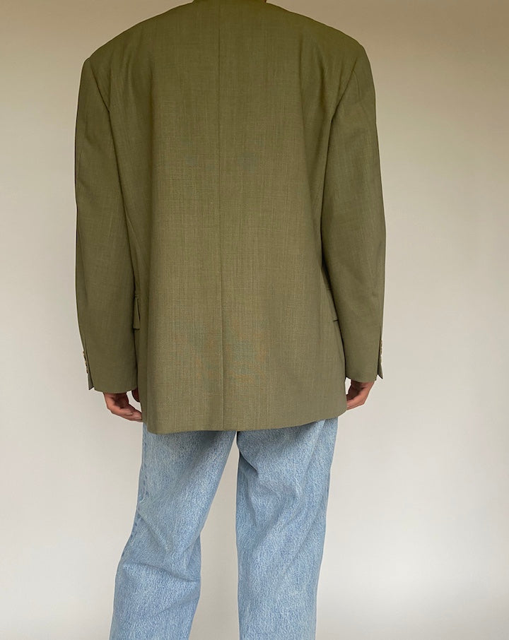 VINTAGE GREEN BLAZER 1028