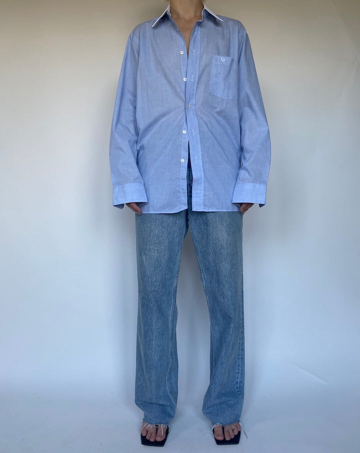 VINTAGE LIGHT BLUE CHRISTIAN DIOR SHIRT 2464