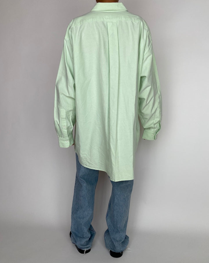 VINTAGE GREEN OVERSIZED SHIRT 2957