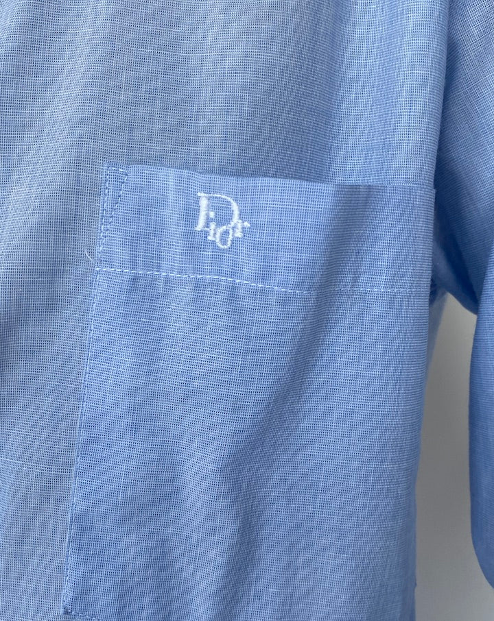 VINTAGE LIGHT BLUE CHRISTIAN DIOR SHIRT 2464