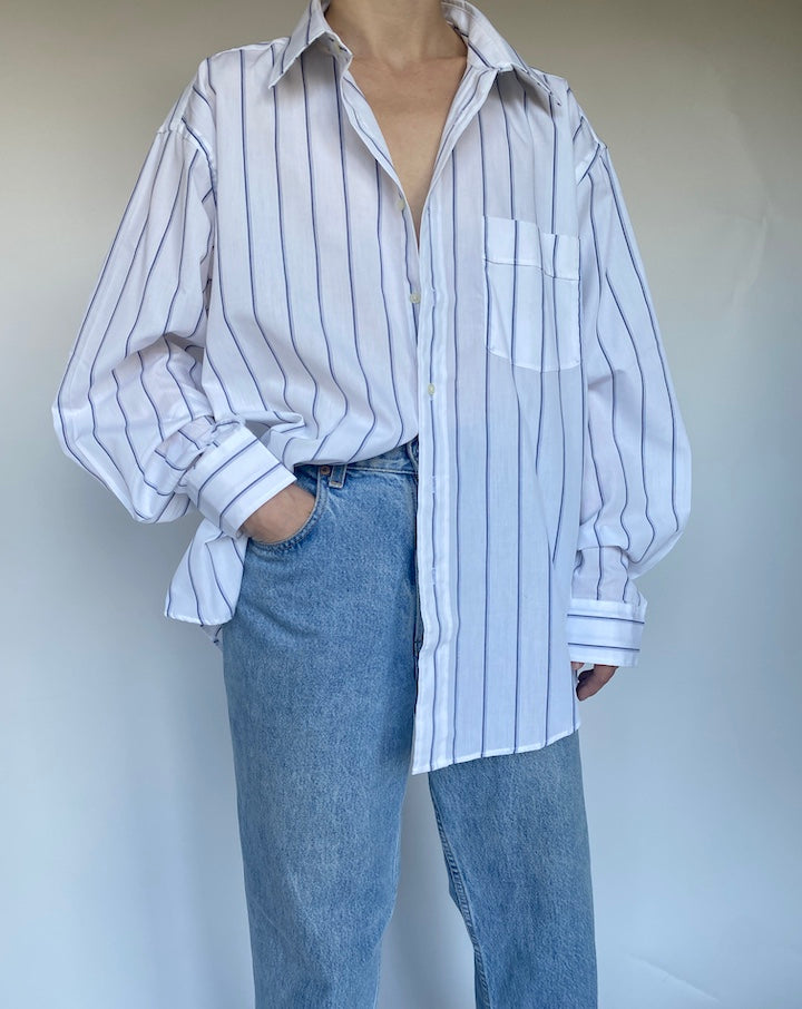 VINTAGE SAINT LAURENT STRIPED SHIRT 3465