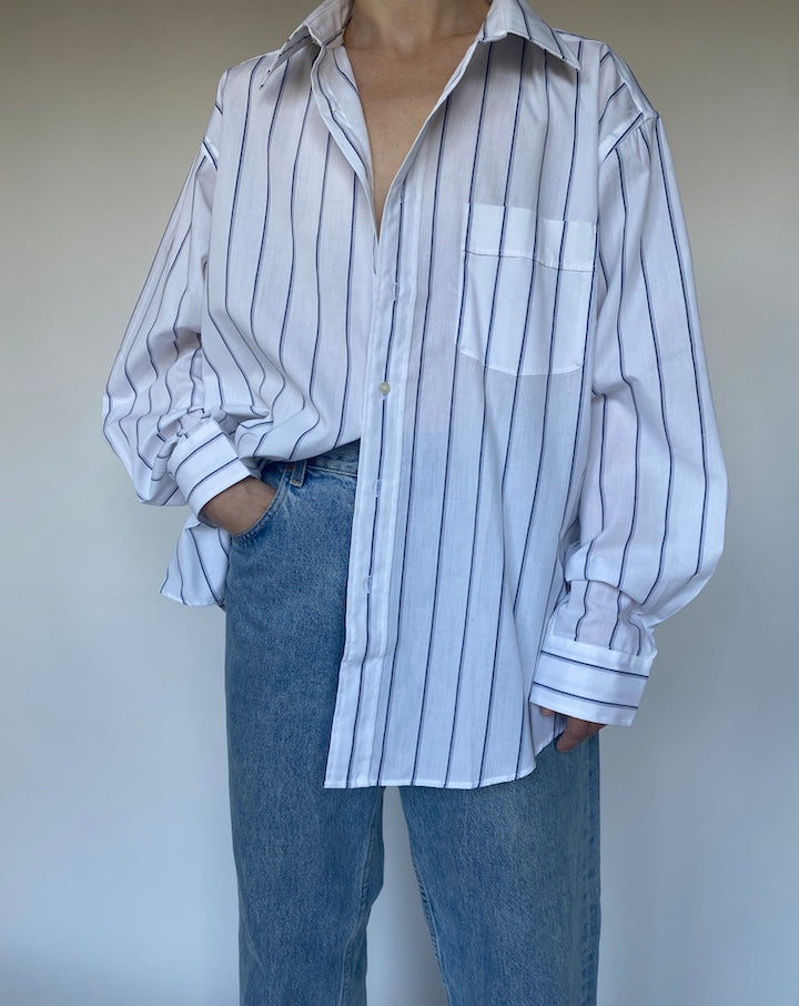 VINTAGE SAINT LAURENT STRIPED SHIRT 3465