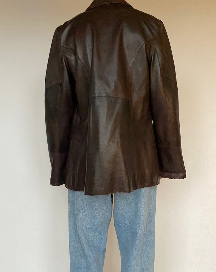 VINTAGE LUCIEN PICCARD LEATHER JACKET 1595