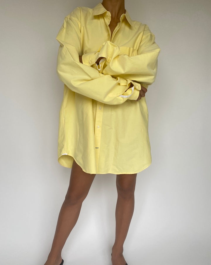 VINTAGE OVERSIZED YELLOW SHIRT DRSS 1036