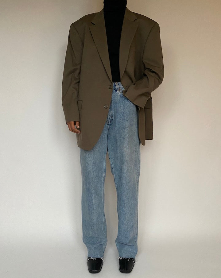 VINTAGE BROWN OSCAR DE LA RENTA BLAZER 1604 6