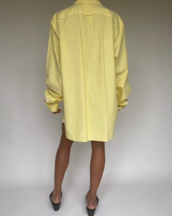 VINTAGE OVERSIZED YELLOW SHIRT DRSS 1036
