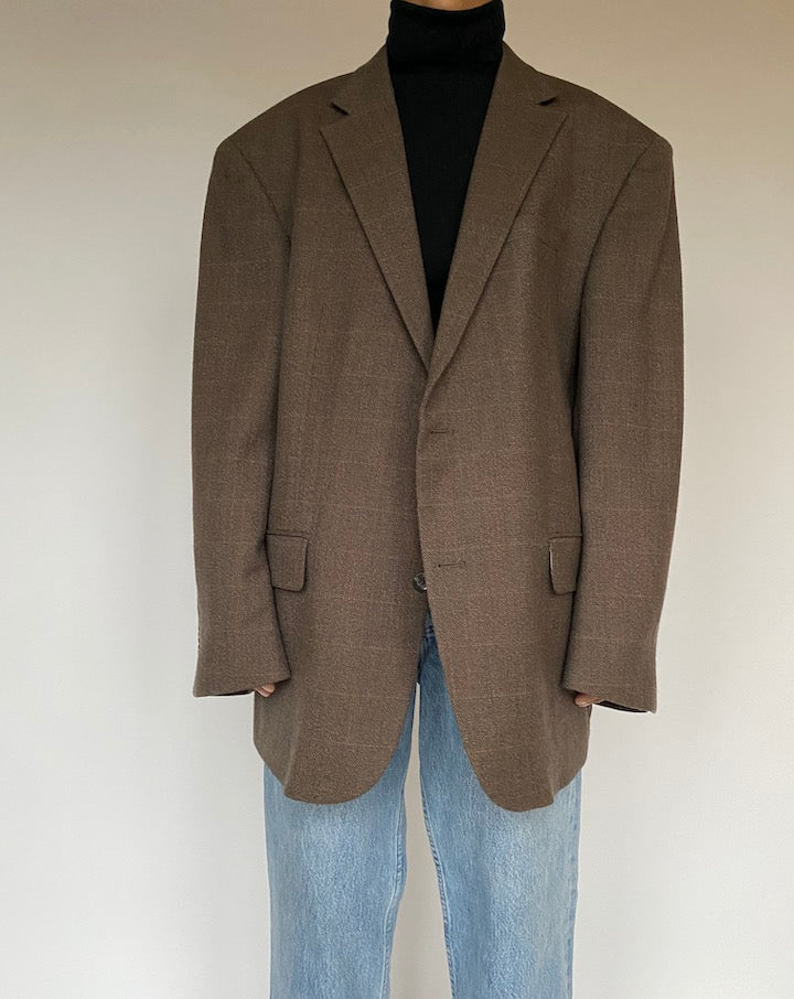 VINTAGE BROWN OSCAR DE LA RENTA BLAZER 1604 2
