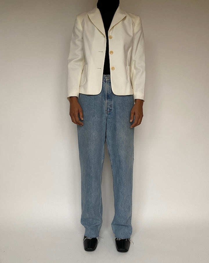 VINTAGE CREAM BLAZER 1607