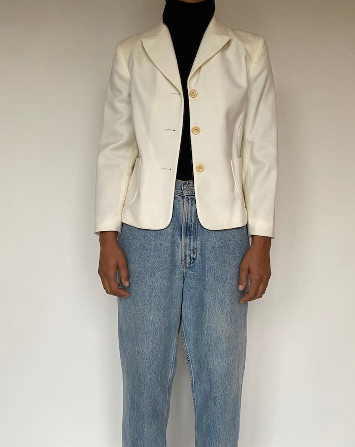 VINTAGE CREAM BLAZER 1607