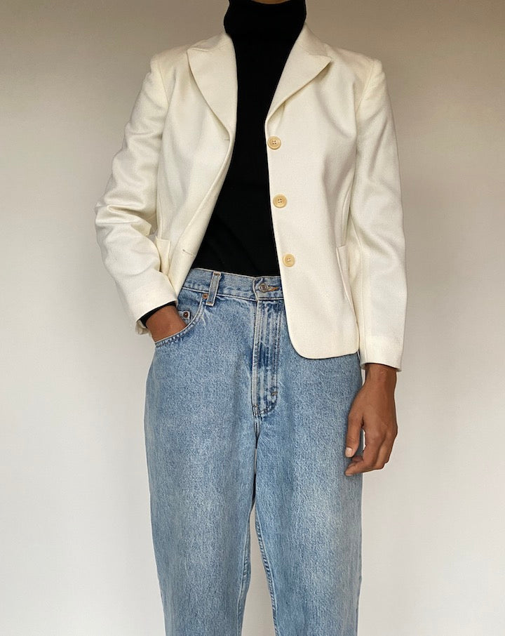 VINTAGE CREAM BLAZER 1607
